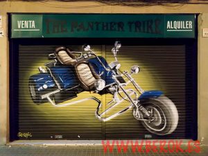 graffitis moto 3 ruedas panther trike